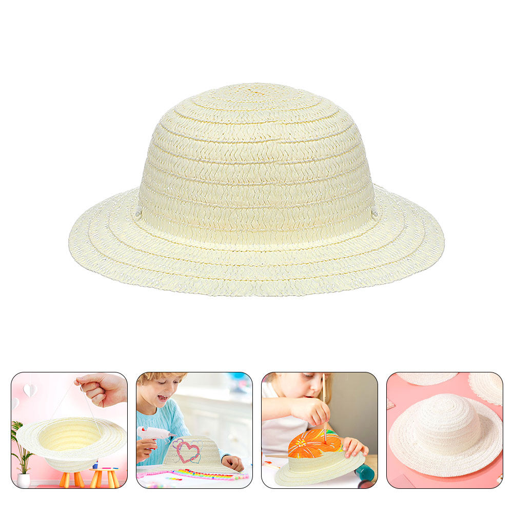 Art Craft Activity - 8 piezas de sombreros de paja