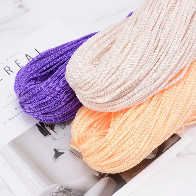 Macrame Cord Cotton - Cordón de nailon de ganchillo de