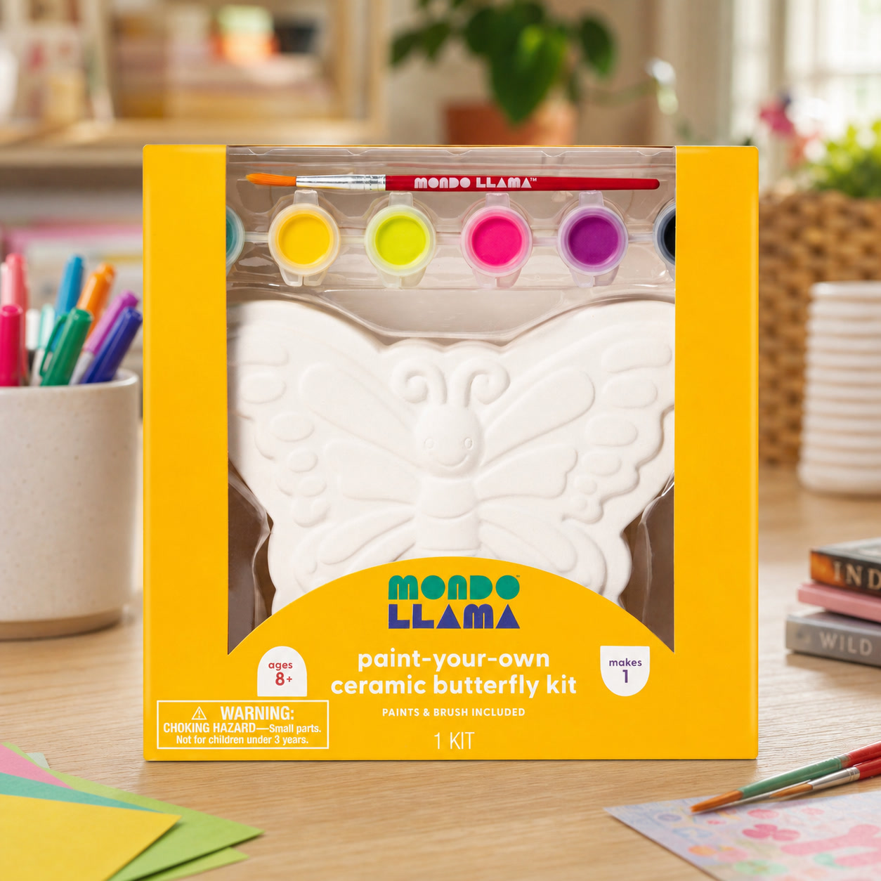 Art Craft Kits For Kids - Pinta Tu Propia Mariposa de Cerámica,