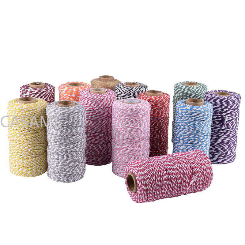 Macrame Cord Cotton - Cordón de hilo trenzado para decoración