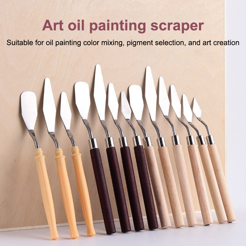 Painting Knife Palette - 【Happy】Juego de 7 piezas de cuchillos