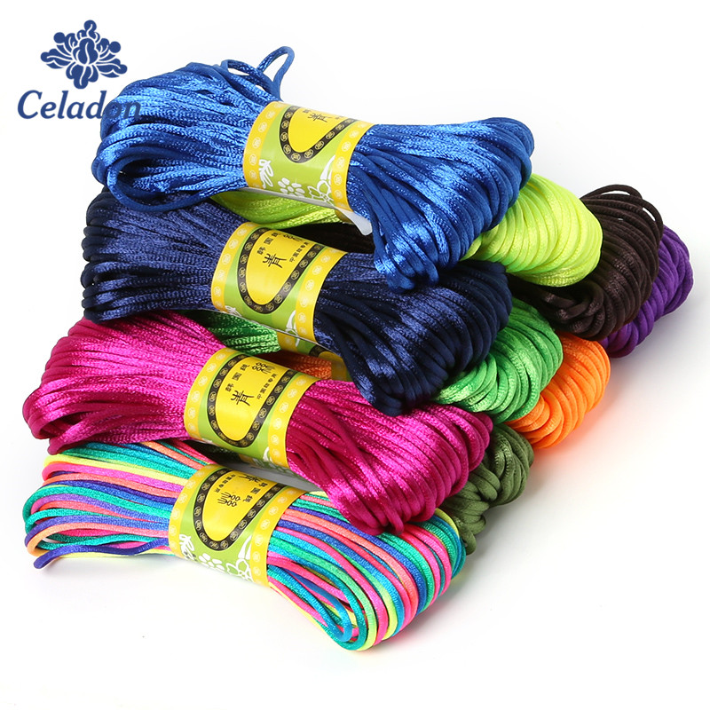 Macrame Cord Cotton - Cordón de macramé de seda satinada