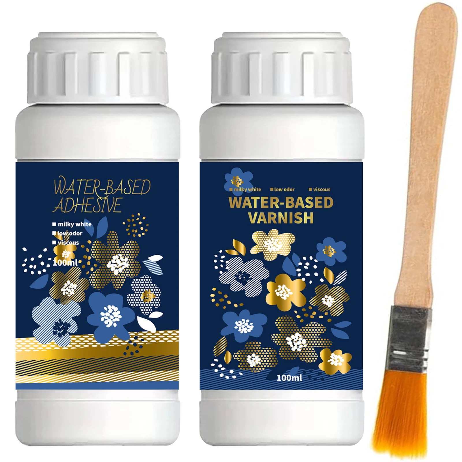 Art Craft Glue - Kit de adhesivo dorado de hoja