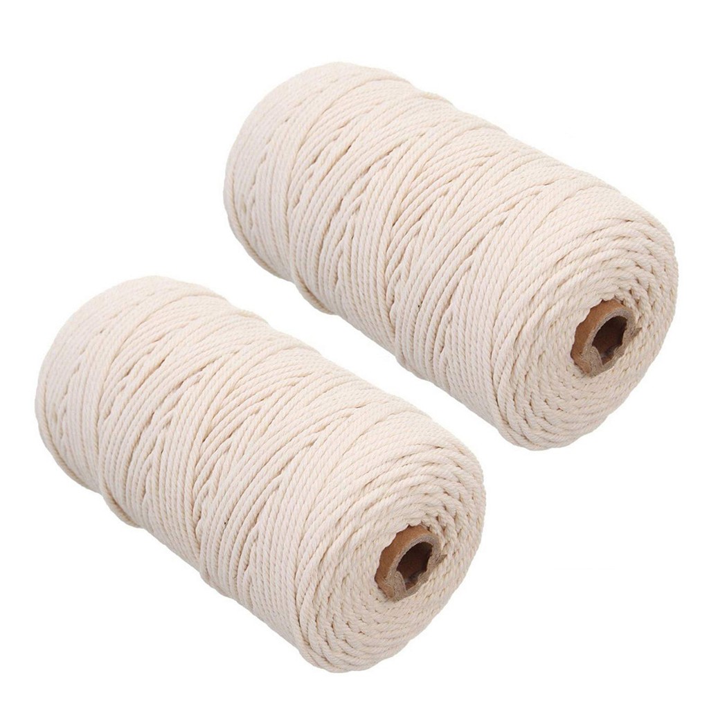 Macrame Cord Cotton - Cuerda de macramé de 2mm y