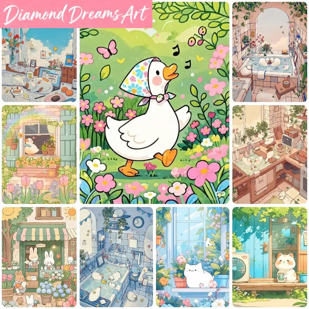 Art Craft Duck - Pintura de Diamantes sin Marco, Lindos