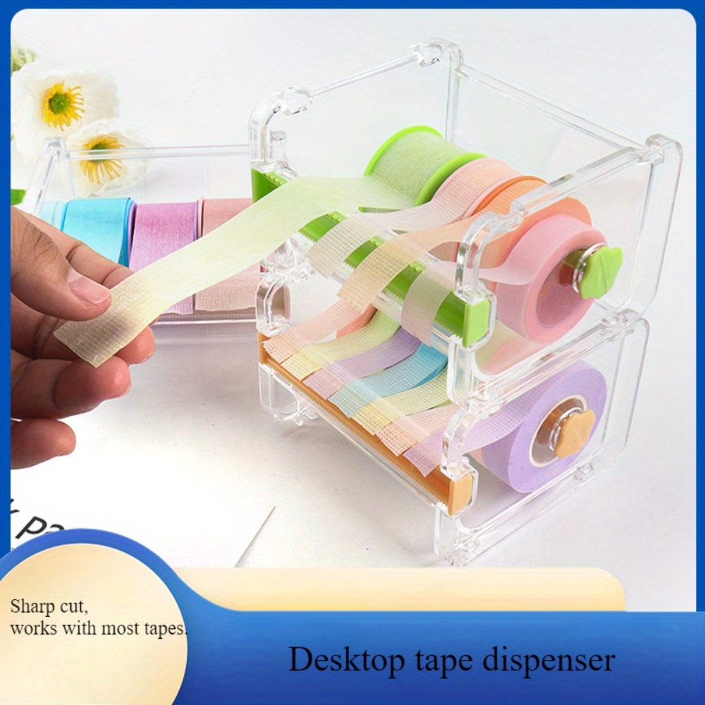 Washi Tape Rolls - Dispensador de Cinta Adhesiva Multiusos, Cortador