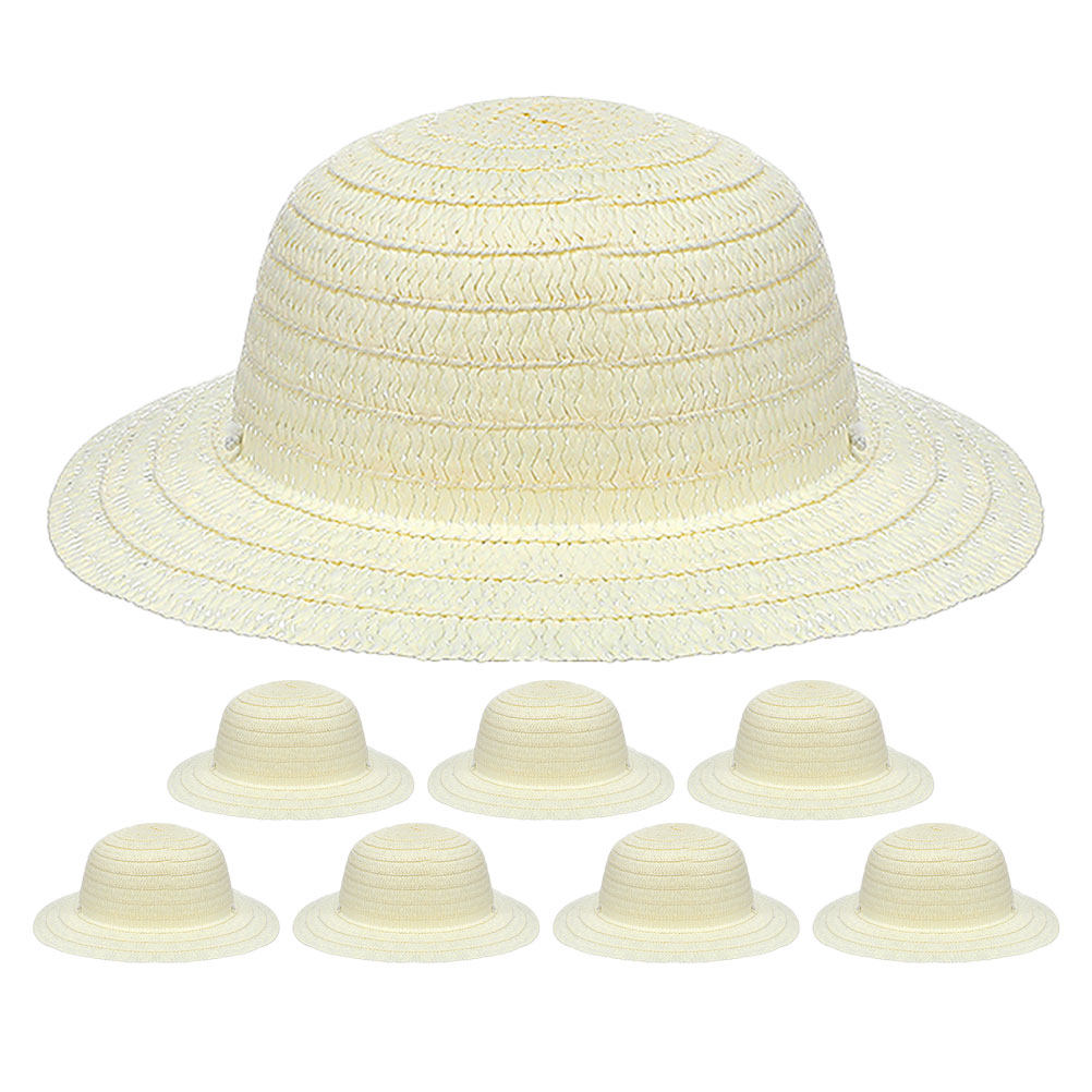 8 piezas de sombreros de paja  - Art Craft Activity reseña y precio