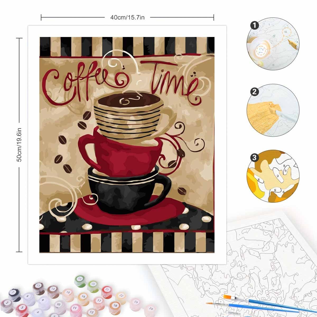 Kit de pintura por números par - Tv Art And Craft reseña y precio