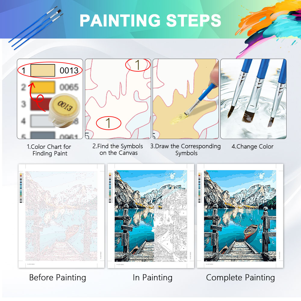 HUACAN Pinturas por Números so - Art And Craft Numbers reseña y precio