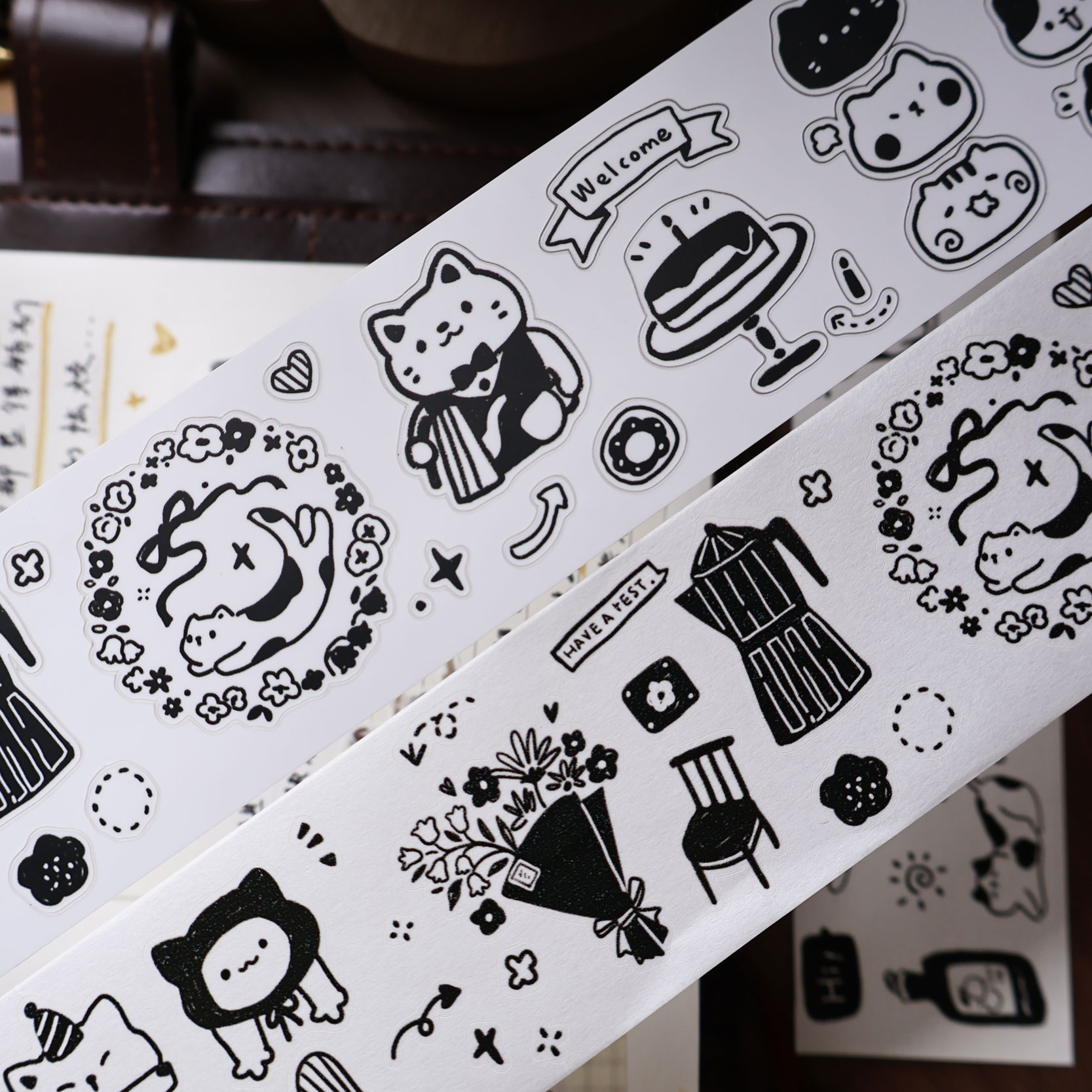YiEr Studio Vintage diario gat - Washi Tape Rolls reseña y precio