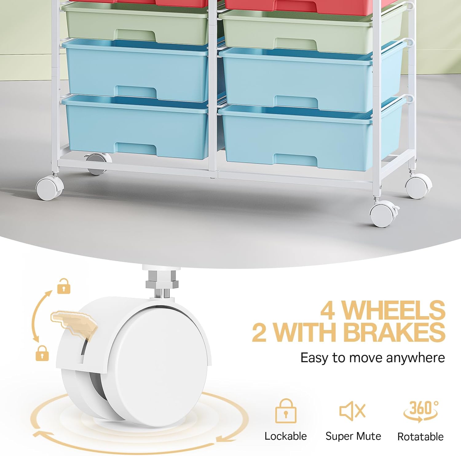 Carrito de Almacenamiento con  - Art Craft School reseña y precio