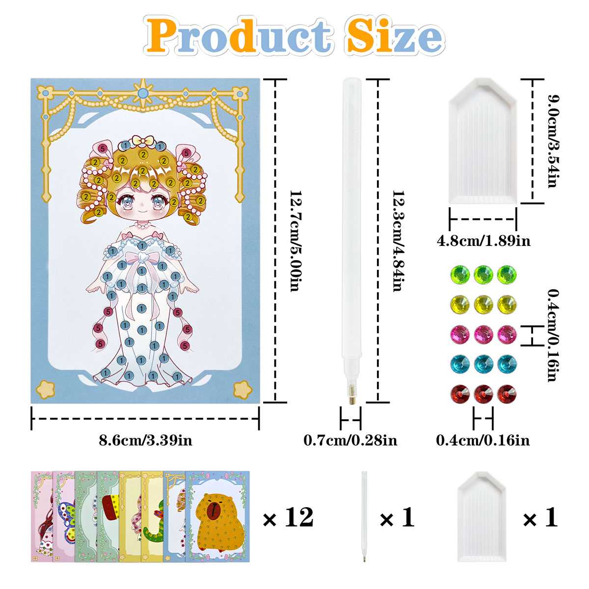 Kit de 16 Gemas para Manualida - Art And Craft Numbers reseña y precio