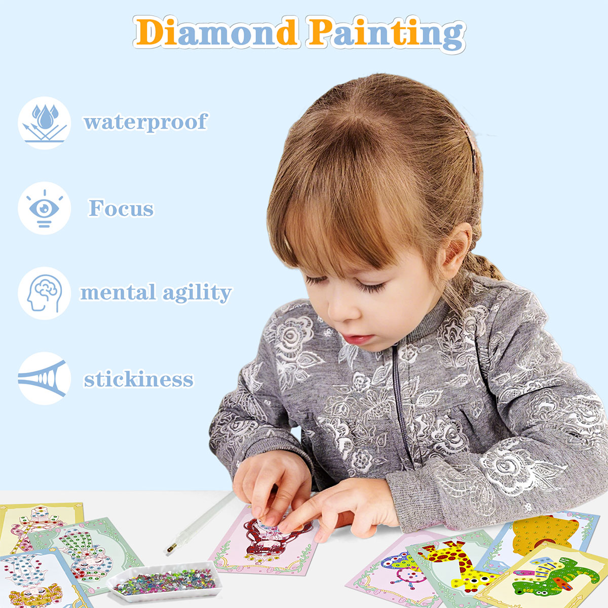 Kit de 16 Gemas para Manualida - Art And Craft Numbers reseña y precio