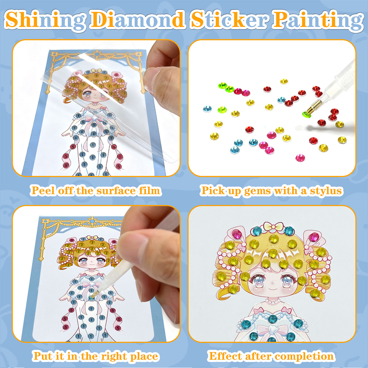 Kit de 16 Gemas para Manualida - Art And Craft Numbers reseña y precio