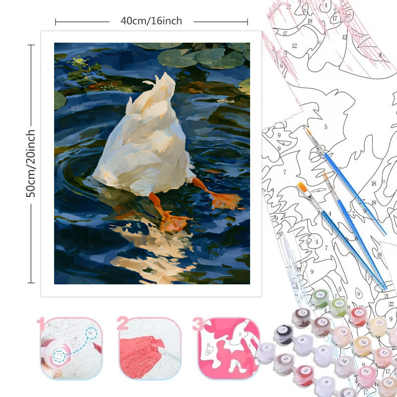 Kit de pintura por números par - Art Craft Duck reseña y precio