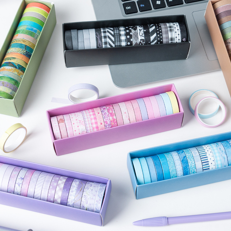 1 caja/20 rollos de cinta adhe - Washi Tape Rolls reseña y precio