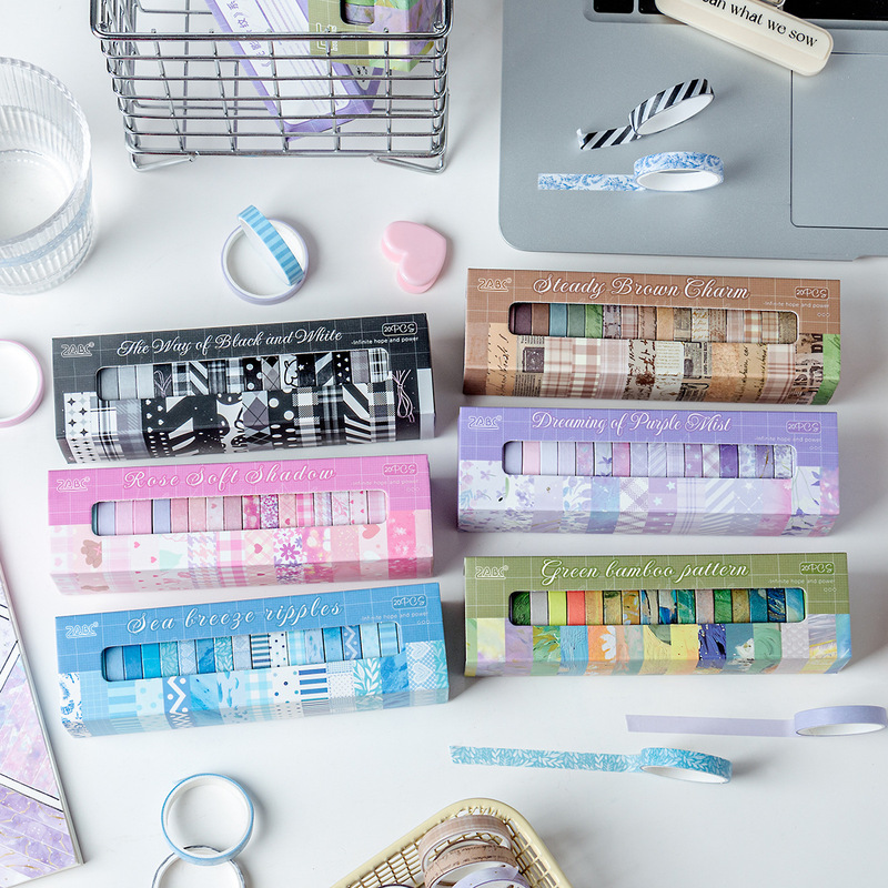 1 caja/20 rollos de cinta adhe - Washi Tape Rolls reseña y precio