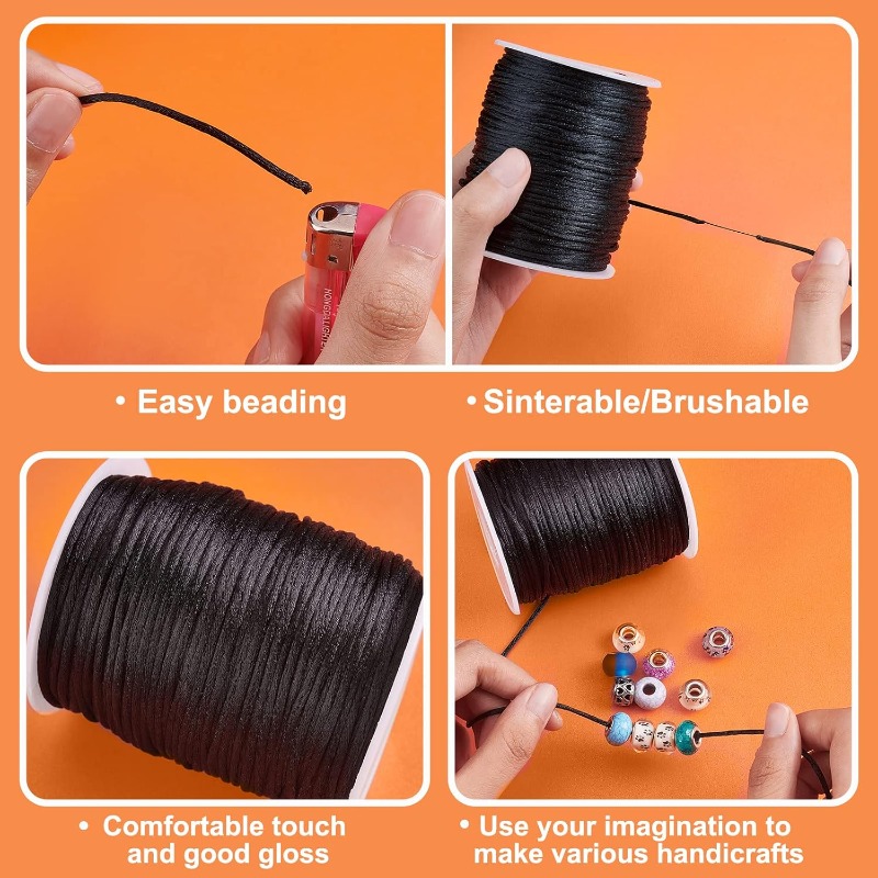 Cordones de satén Rattail de 1 - Macrame Cord Cotton reseña y precio