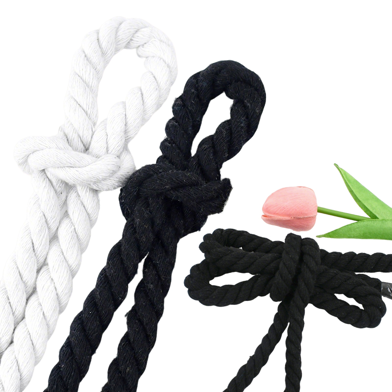 Cordón de Algodón Blanco/Negro - Macrame Cord Cotton reseña y precio