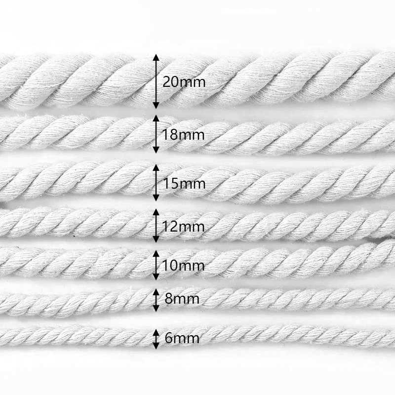 Cordón de Algodón Blanco/Negro - Macrame Cord Cotton reseña y precio