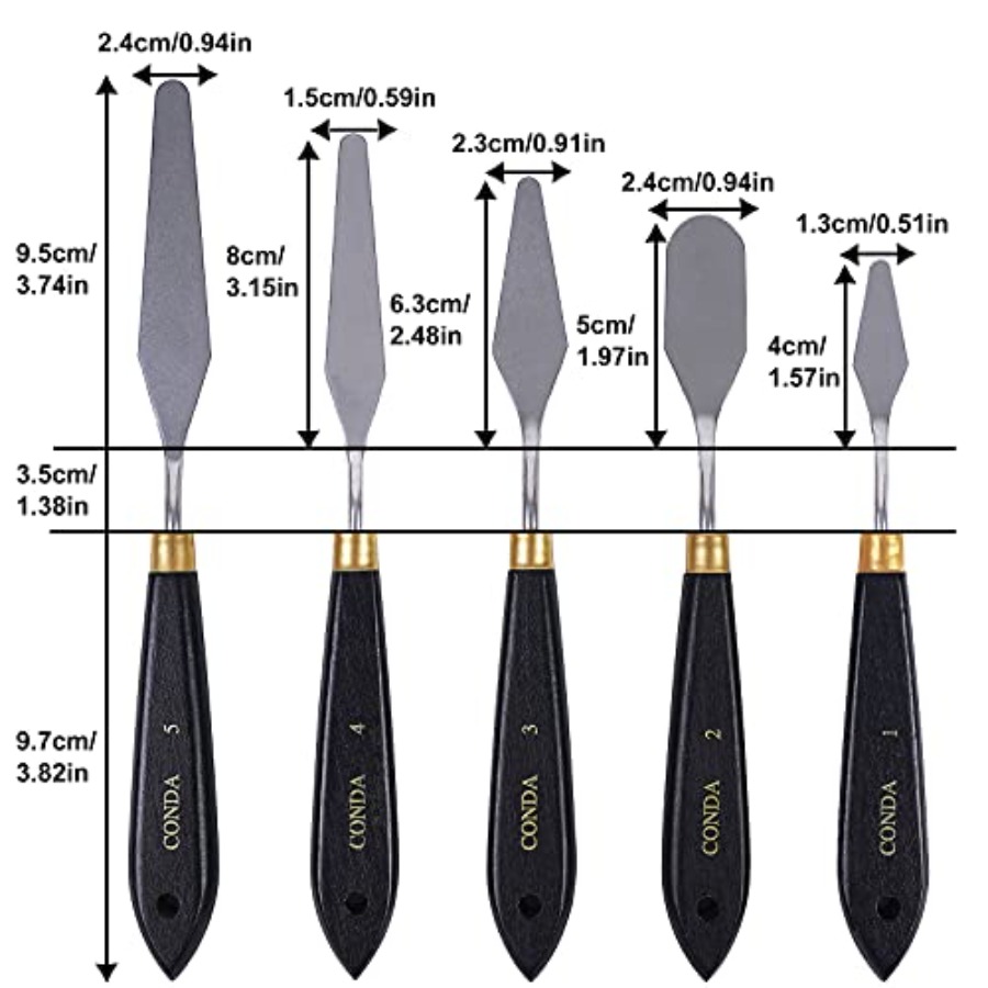 Espátula de Acero Inoxidable p - Painting Knife Palette reseña y precio