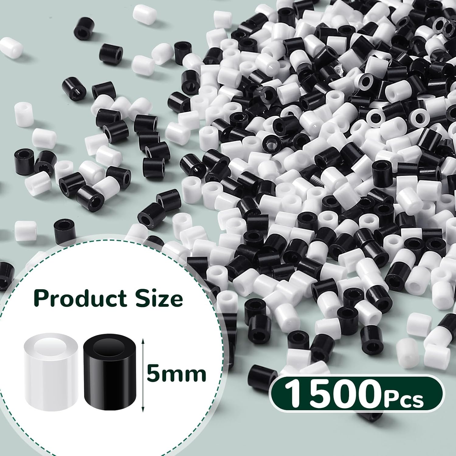 1500 piezas de cuentas de fusi - Art Craft 3 Year Old reseña y precio