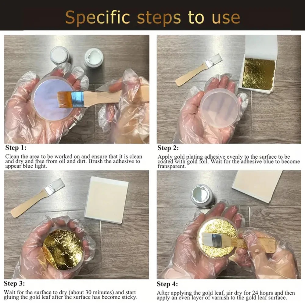 Kit de adhesivo dorado de hoja - Art Craft Glue reseña y precio
