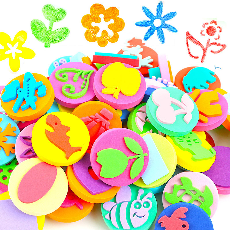 6 unids/bolsa sellos de espuma - Art Craft 3 Year Old reseña y precio