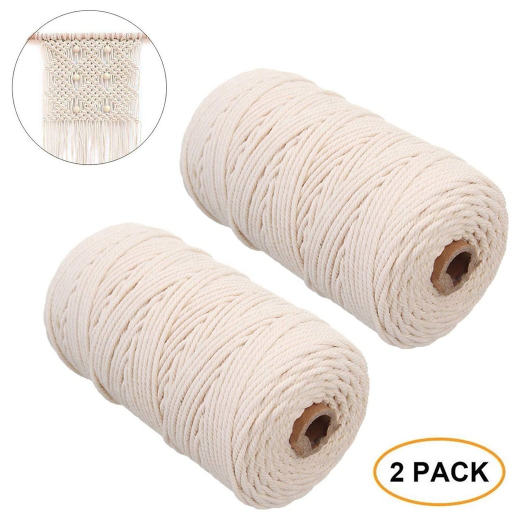 Cuerda de macramé de 2mm y 200 - Macrame Cord Cotton reseña y precio