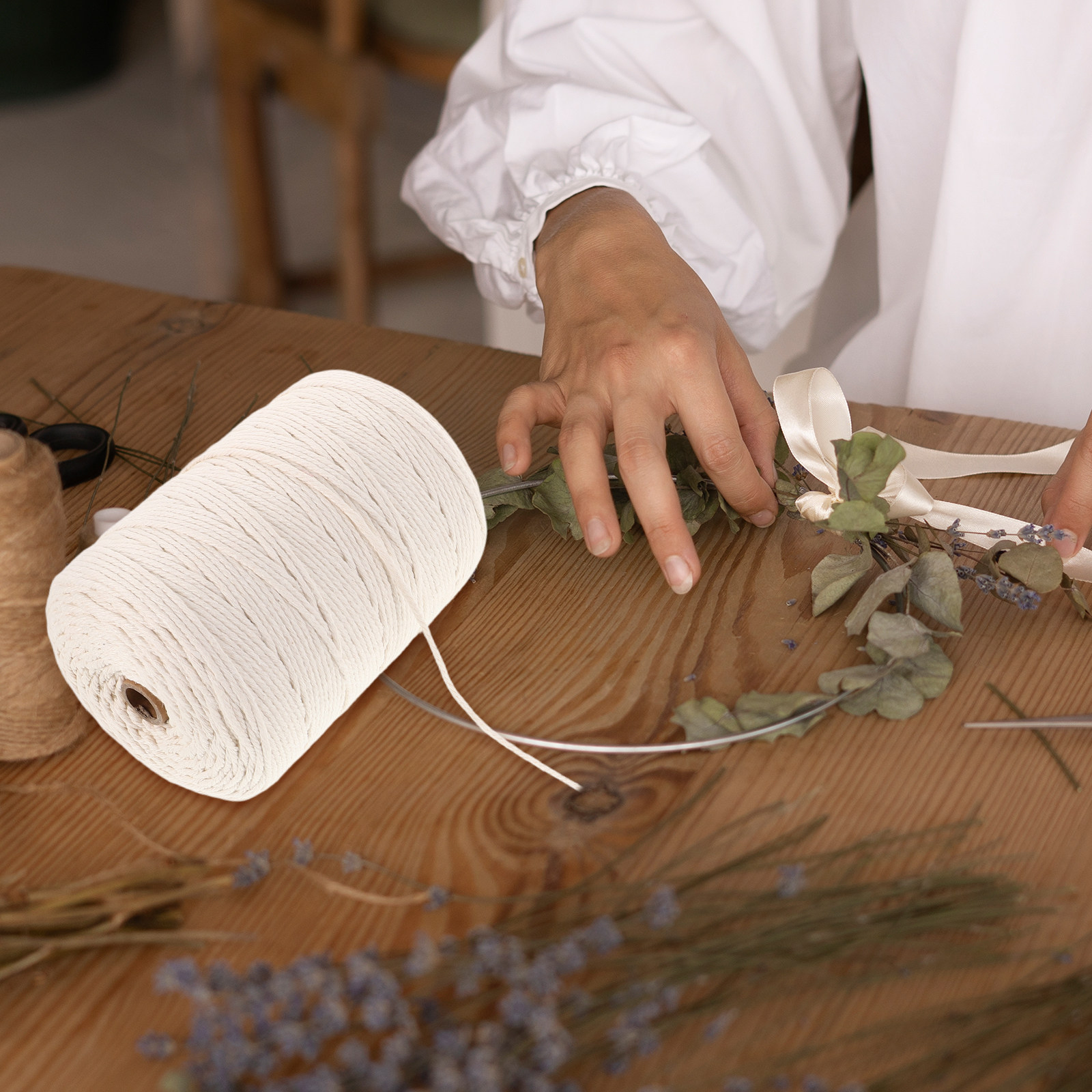 1 rollo de cuerda de algodón g - Macrame Cord Cotton reseña y precio