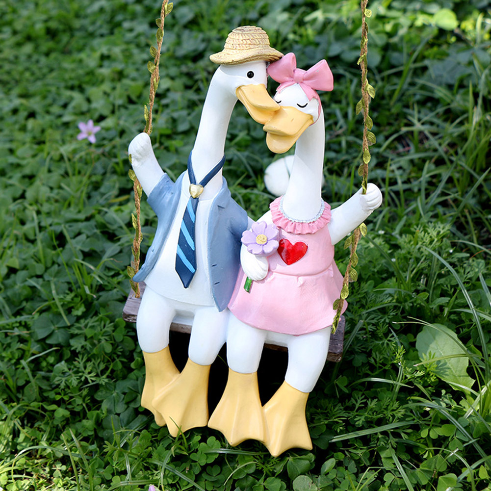 Estatua de patos en pareja par - Art Craft Duck reseña y precio