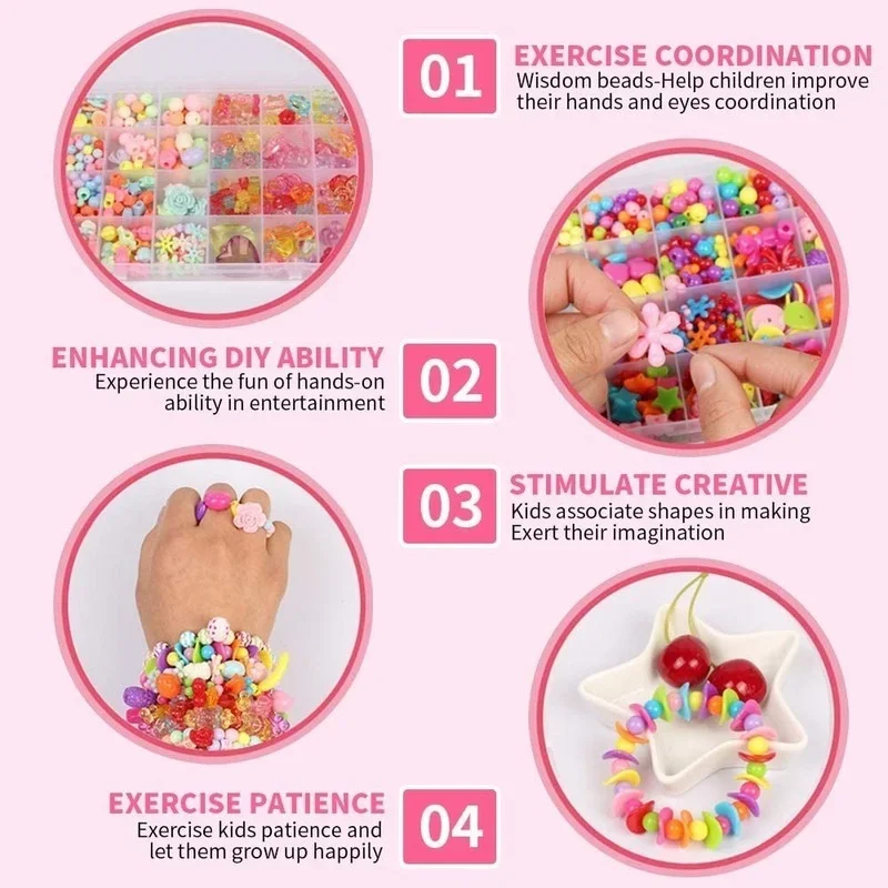 Juego de cuentas DIY para niña - Art Craft Kits For Kids reseña y precio